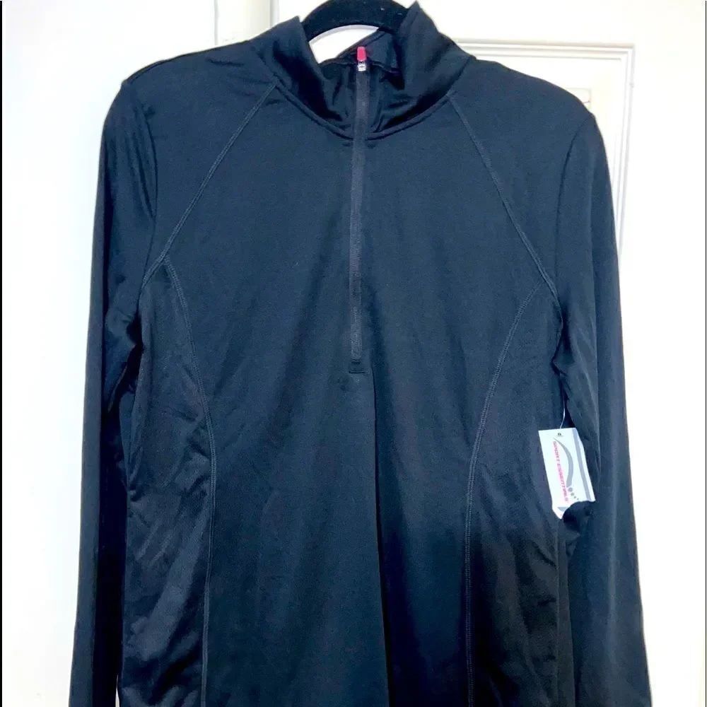 NWT long sleeve 3/4 zip athletic top